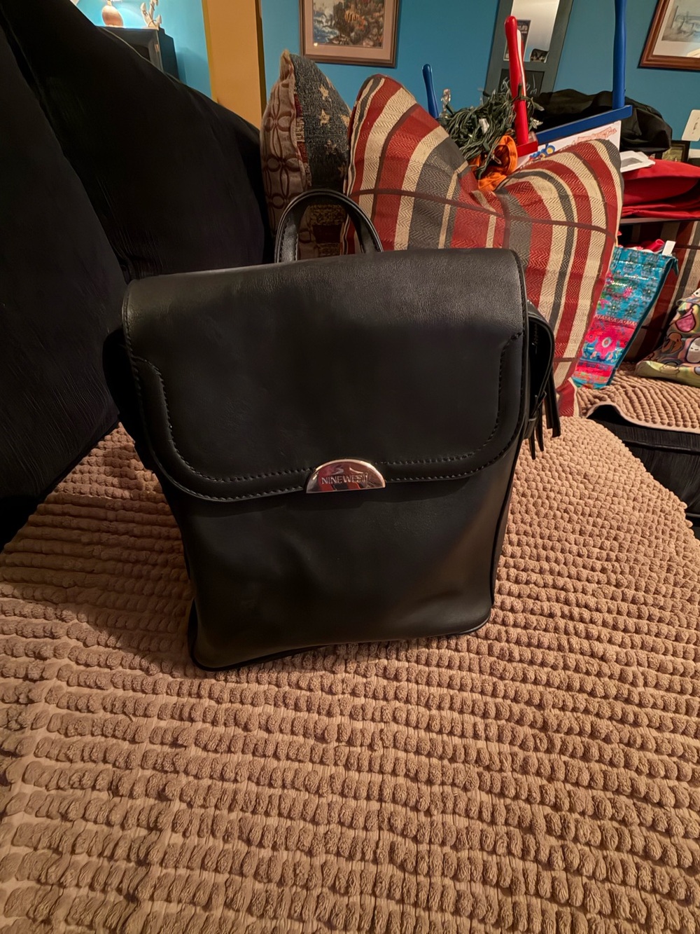 Used Woman’s NineWest Backpack Purse